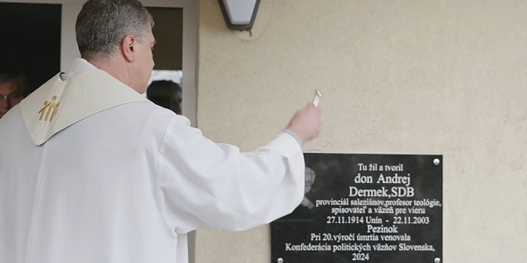 V Bratislave odhalili pamätnú tabuľu saleziánovi donovi Dermekovi